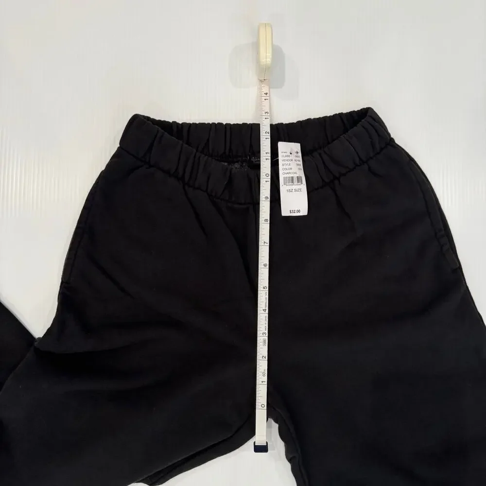 John Galt / Brandy Melville Black Sweatpants One Size NWT Clean Girl Cozy Basics - Picture 7 of 16